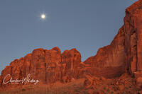 Full Moon Over Red Cliffs