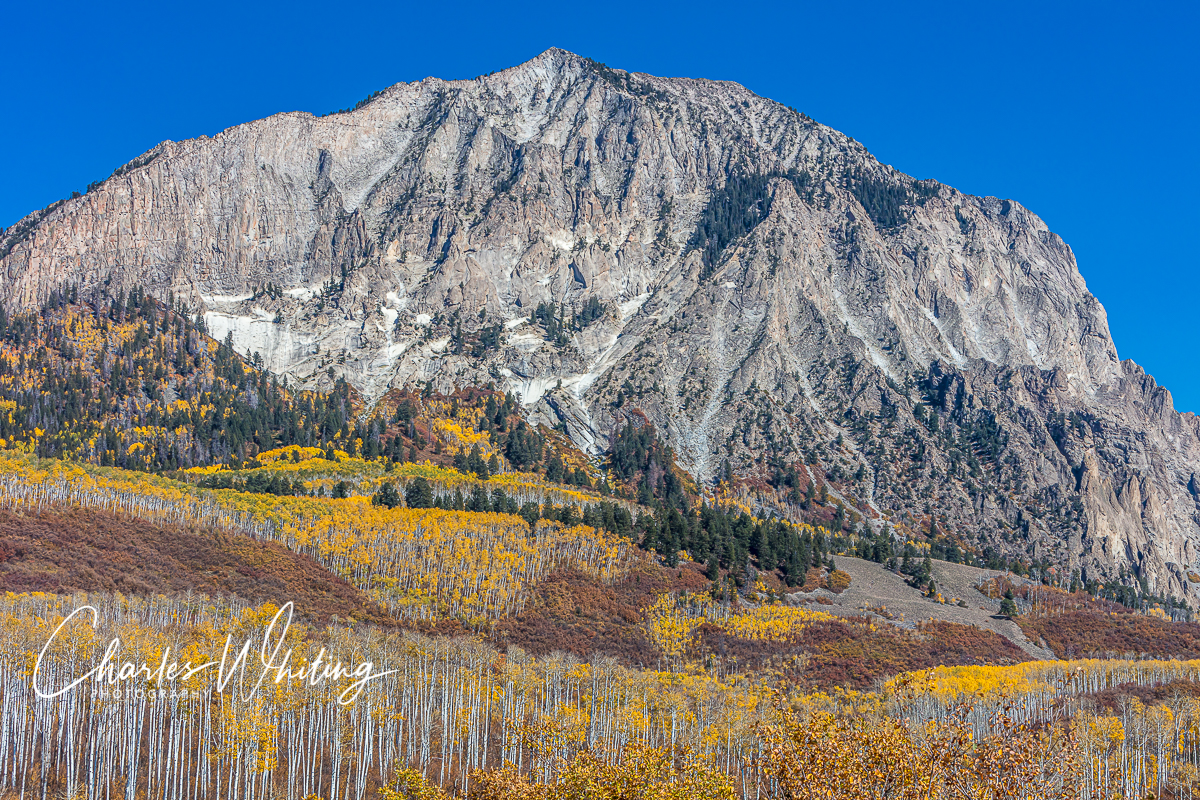 The magnificent Marcellina Mountain from Kebler Pass road