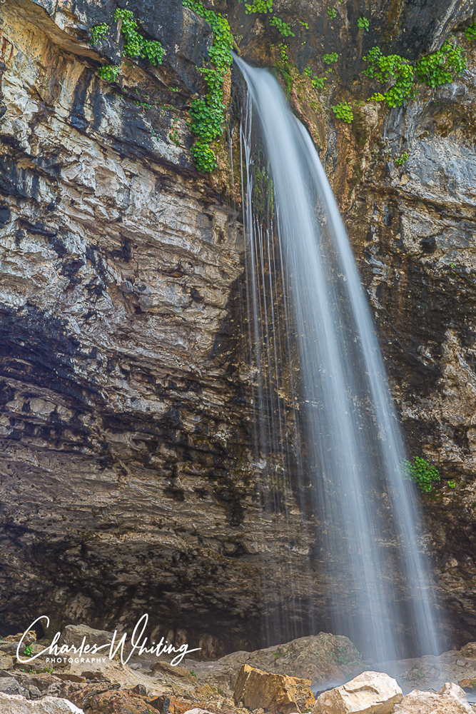 Spouting Rock lies above and feeds Hanging Lake in Glenwood Canyon, Colorado