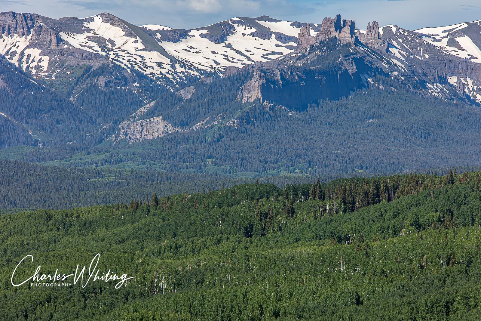 The Castles in late Summer. Ohio Pass Road, Gunnison, Colorado